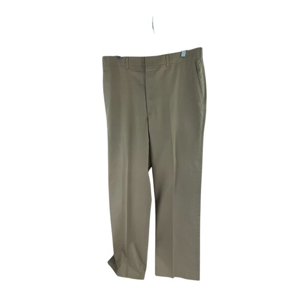 Haggar Men's Classic-Fit Khaki Dress Pants Cotton Blend Business Office - Picture 1 of 6